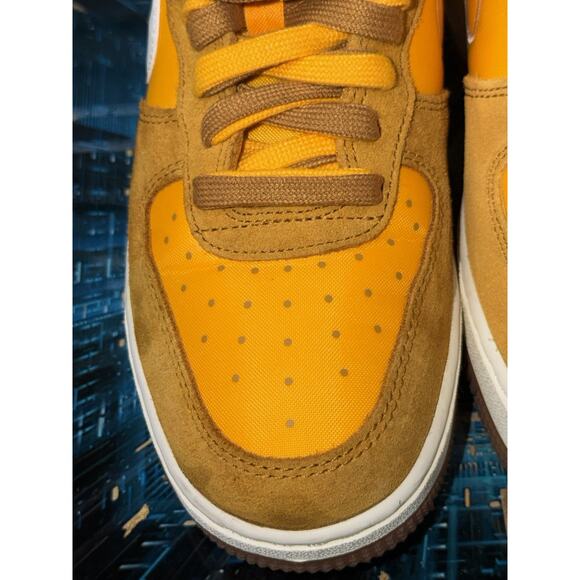 Nike Air Force 1 Low Wheat Flax Suede Gum Sole Men’s 7.5 DA8302-700 - Picture 10 of 11